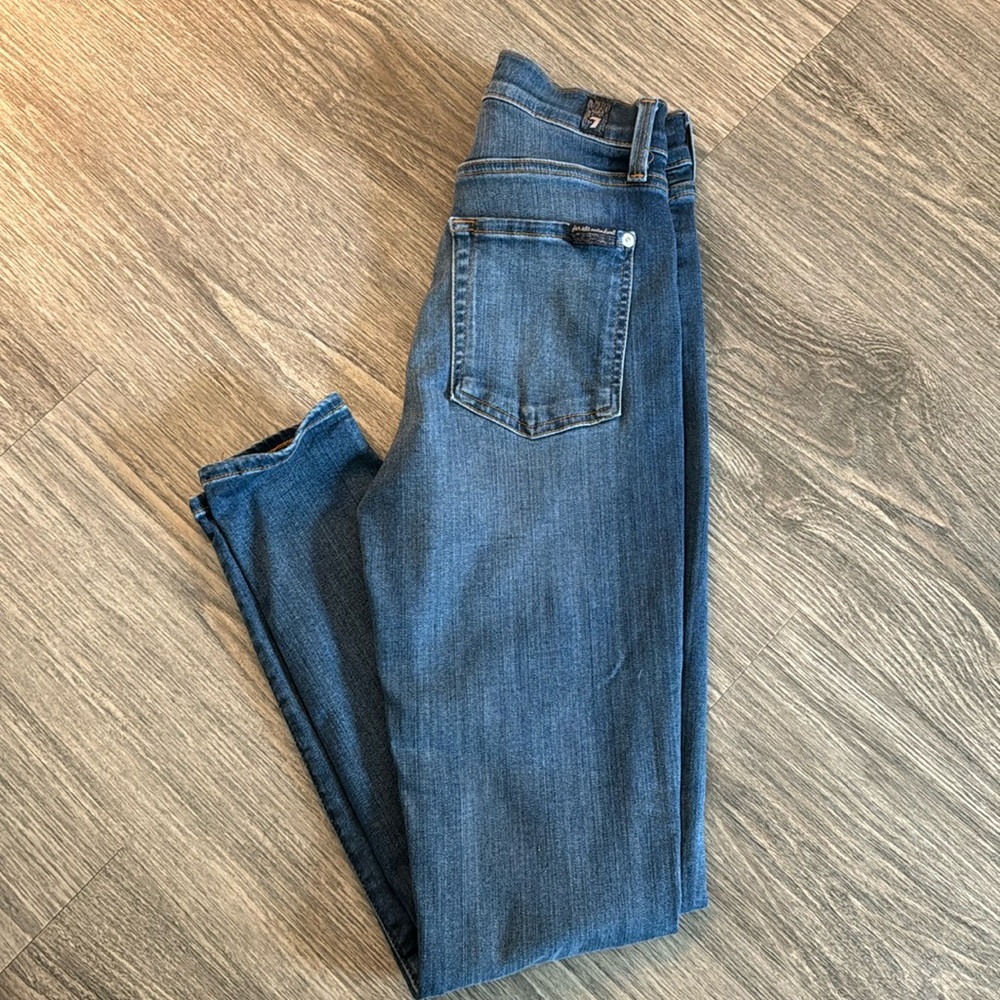 7 for all mankind super stretchy skinny jeans